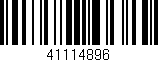 Código de barras (EAN, GTIN, SKU, ISBN): '41114896'