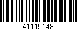 Código de barras (EAN, GTIN, SKU, ISBN): '41115148'