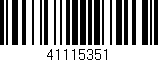 Código de barras (EAN, GTIN, SKU, ISBN): '41115351'