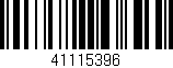 Código de barras (EAN, GTIN, SKU, ISBN): '41115396'