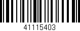 Código de barras (EAN, GTIN, SKU, ISBN): '41115403'