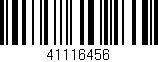 Código de barras (EAN, GTIN, SKU, ISBN): '41116456'
