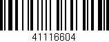 Código de barras (EAN, GTIN, SKU, ISBN): '41116604'