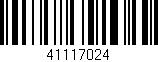 Código de barras (EAN, GTIN, SKU, ISBN): '41117024'