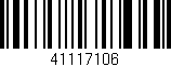 Código de barras (EAN, GTIN, SKU, ISBN): '41117106'