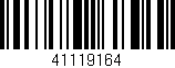 Código de barras (EAN, GTIN, SKU, ISBN): '41119164'