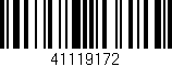 Código de barras (EAN, GTIN, SKU, ISBN): '41119172'