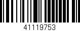 Código de barras (EAN, GTIN, SKU, ISBN): '41119753'