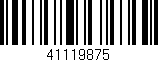 Código de barras (EAN, GTIN, SKU, ISBN): '41119875'