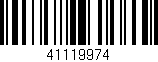 Código de barras (EAN, GTIN, SKU, ISBN): '41119974'