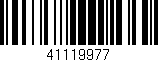 Código de barras (EAN, GTIN, SKU, ISBN): '41119977'