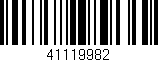 Código de barras (EAN, GTIN, SKU, ISBN): '41119982'