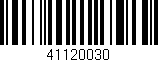 Código de barras (EAN, GTIN, SKU, ISBN): '41120030'