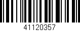 Código de barras (EAN, GTIN, SKU, ISBN): '41120357'