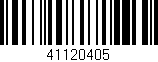 Código de barras (EAN, GTIN, SKU, ISBN): '41120405'