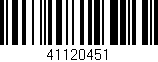 Código de barras (EAN, GTIN, SKU, ISBN): '41120451'