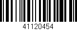Código de barras (EAN, GTIN, SKU, ISBN): '41120454'