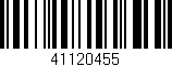 Código de barras (EAN, GTIN, SKU, ISBN): '41120455'