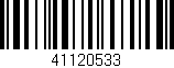 Código de barras (EAN, GTIN, SKU, ISBN): '41120533'