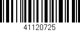 Código de barras (EAN, GTIN, SKU, ISBN): '41120725'