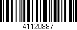 Código de barras (EAN, GTIN, SKU, ISBN): '41120887'