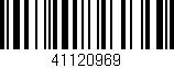 Código de barras (EAN, GTIN, SKU, ISBN): '41120969'