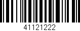 Código de barras (EAN, GTIN, SKU, ISBN): '41121222'