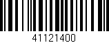 Código de barras (EAN, GTIN, SKU, ISBN): '41121400'