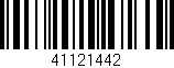 Código de barras (EAN, GTIN, SKU, ISBN): '41121442'