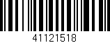 Código de barras (EAN, GTIN, SKU, ISBN): '41121518'