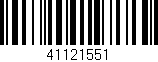 Código de barras (EAN, GTIN, SKU, ISBN): '41121551'