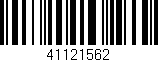 Código de barras (EAN, GTIN, SKU, ISBN): '41121562'