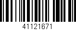 Código de barras (EAN, GTIN, SKU, ISBN): '41121671'