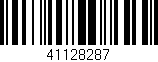 Código de barras (EAN, GTIN, SKU, ISBN): '41128287'