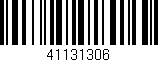 Código de barras (EAN, GTIN, SKU, ISBN): '41131306'