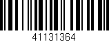 Código de barras (EAN, GTIN, SKU, ISBN): '41131364'