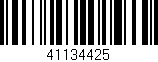 Código de barras (EAN, GTIN, SKU, ISBN): '41134425'