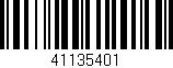 Código de barras (EAN, GTIN, SKU, ISBN): '41135401'