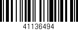 Código de barras (EAN, GTIN, SKU, ISBN): '41136494'