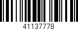 Código de barras (EAN, GTIN, SKU, ISBN): '41137778'