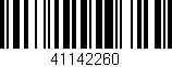 Código de barras (EAN, GTIN, SKU, ISBN): '41142260'