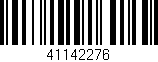 Código de barras (EAN, GTIN, SKU, ISBN): '41142276'