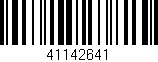 Código de barras (EAN, GTIN, SKU, ISBN): '41142641'