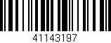 Código de barras (EAN, GTIN, SKU, ISBN): '41143197'