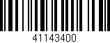 Código de barras (EAN, GTIN, SKU, ISBN): '41143400'
