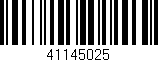 Código de barras (EAN, GTIN, SKU, ISBN): '41145025'