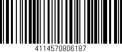 Código de barras (EAN, GTIN, SKU, ISBN): '4114570806187'