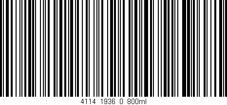 Código de barras (EAN, GTIN, SKU, ISBN): '4114_1936_0_800ml'
