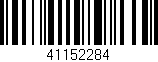Código de barras (EAN, GTIN, SKU, ISBN): '41152284'