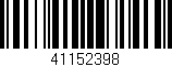 Código de barras (EAN, GTIN, SKU, ISBN): '41152398'